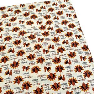 Thanksgiving Fabric Turkey Fabric Gobble Til You Wobble Quilt Cotton Fabric BTY